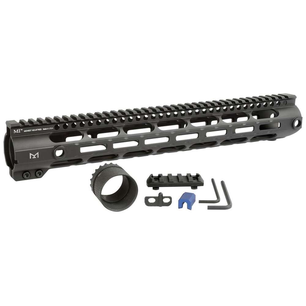 Parts Midwest Industries Ready Series Midwest Industries 308 Combat Rail 15 inch DPMS High M-LOK Handguard